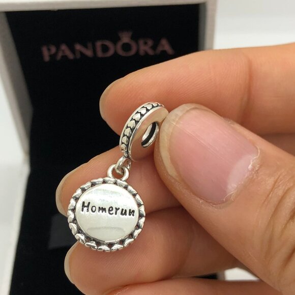 ✨🔥Pandora Baseball Dangle Charm HomeRun (HR) Charm - Picture 4 of 5